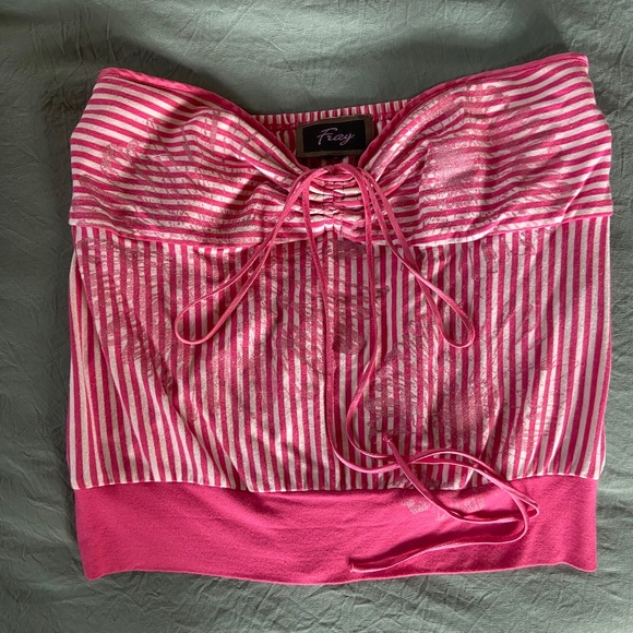 Vintage Fray Strapless top size Small. - Picture 1 of 9